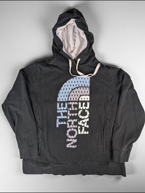 The North Face Trivert Pullover Hoodie Women's XL Black‎ Blue Purple White